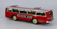 Vintage MF China - Tinplate Friction Bus - MF 887 SCHOOL BUS  - Length 20cm