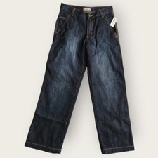 Old Navy Painter Darkwash Straight Leg boys Utility Jeans Size 12 Regular NWT