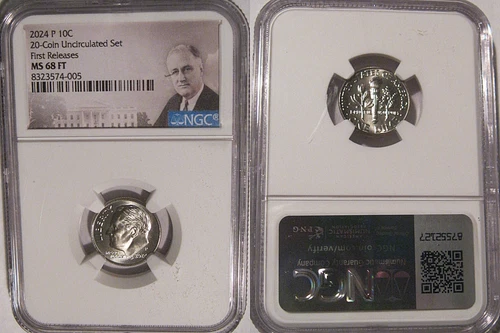2024 P Roosevelt Dime 10c NGC MS 68 FT Full Torch  FIRST RELEASES