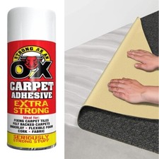 SAAO Carpet Adhesive Glue Spray 500ml for Cork Tiles Flexible Foam Craft Fabric