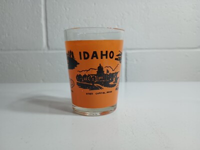 Vintage 4 Oz. Shot Glass Idaho 3-5/16'' Tall LC