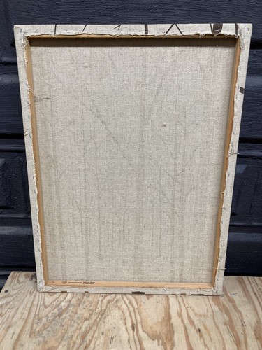 Vtg MARUSHKA Lot Of 2 Art Screen Fabric Linen Framed 18”x 24” Landscape MCM - Picture 5 of 13