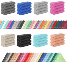 4 Stück FROTTEE Handtücher Dusch Bade Gäste Sauna Tücher 100% Baumwolle SET 4x