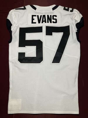 Nate Evans Jacksonville Jaguars NFL Authentic Team Issued Game