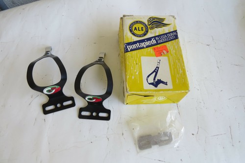 ALE S TOE CLIPS SMALL BLACK ALLOY TRACK ROAD RACING FIXIE VINTAGE BICYCLE - 第 1/3 張圖片