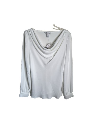 Blouse Femme Worthington – Taille L, Col Cowl, Manches Courtes, Multicolore, Occasion