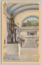 Massasoit Statue Famous Indian Chief Utah State Capitol Salt Lake City UT UNP