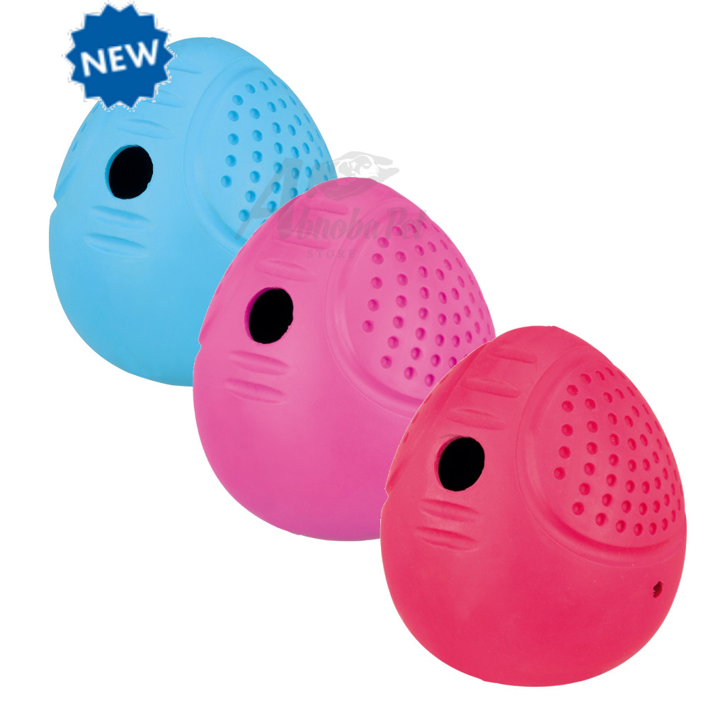 Trixie Dog Roly Poly Snack Egg Treat Filled rolls quiet & bounces irregular 10cm