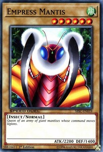 Empress Mantis - SBSC-EN019 - Common - 1st Edition x3 - Near Mint