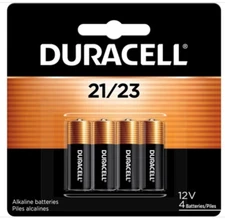 Duracell Specialty Alkaline Batteries, 21/23, 12 V, 4/pack NEW