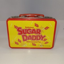 Collectible Mini Sugar Daddy Lunch Box Candy Tin Metal Tin 4.5” 2889B53