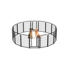 WhizMax Durable Metal Pet Fence - Dog Playpen Rust-Proof 27" X 40" 16 PCS