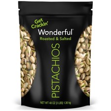 Wonderful Pistachios In Shell, Roasted Salted Nuts, 48 Ounce 48