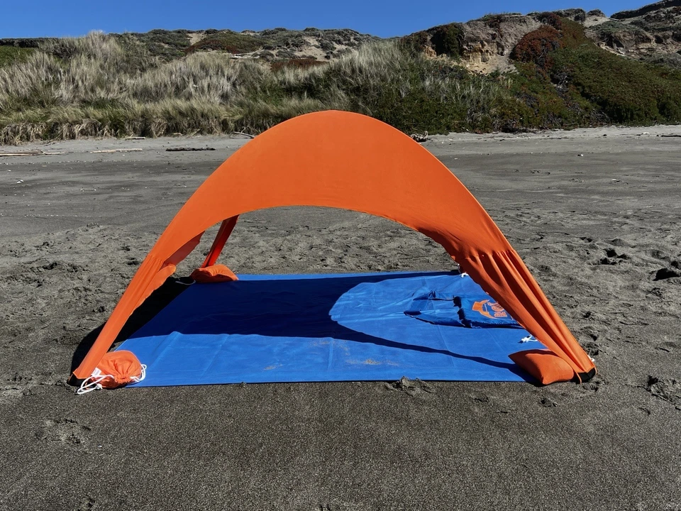 “Bechit – The All-in-One Beach Shade & Towel Tent” "Blue & Blue" - Image 4 of 4