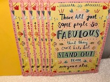 BIRTHDAY CARDS New w/Envelopes LOT 6 "SOME PEOPLE SO FAVULOUS THAT THEY CAN'T.."