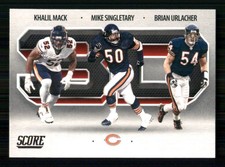 2021 Score 3D #3D1 Brian Urlacher / Khalil Mack / Mike Singletary Bears TW6067