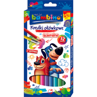 5903235026195 Kredki Szkolne śCieralne 12 Kol. Moje Bambino 4 Bambino