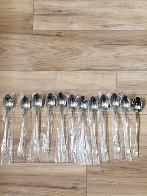 Reed & Barton La Bella Stainless Steel Spoons Set 18/10 Silverware Lot Of 12