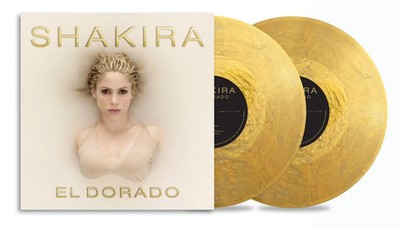 Shakira - El Dorado. Metallic Gold Vinyl 2x12'' LP Album NEW & SEALED*