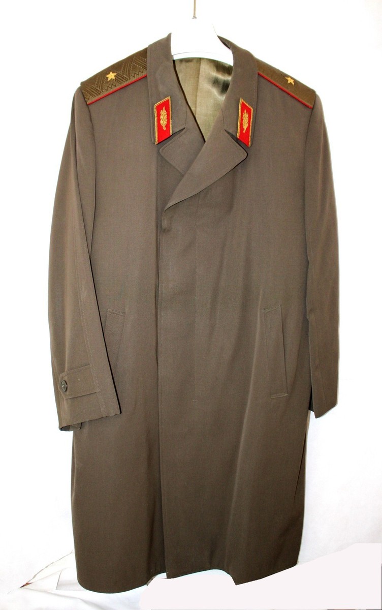 Vintage USSR Army Infantry Major General Summer Overcoat Gabardine