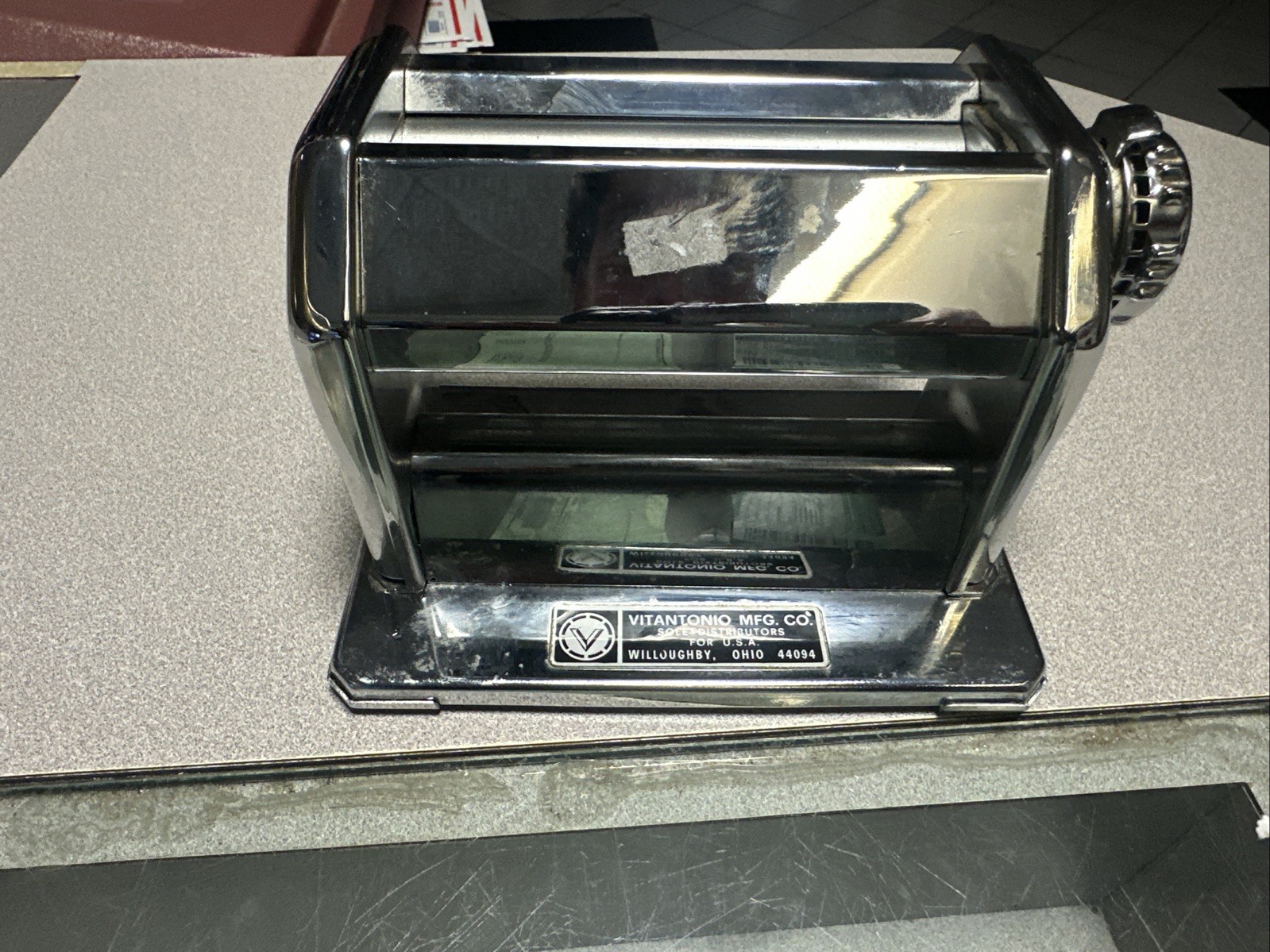 IMPERIA PASTA MAKER TIPO LISSO SP150 CHROME METAL MADE IN ITALY GENUINE