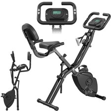 Vélo d'Appartement Pliable pour la Maison, Vélo de Fitness Silencieux avec 8 ...