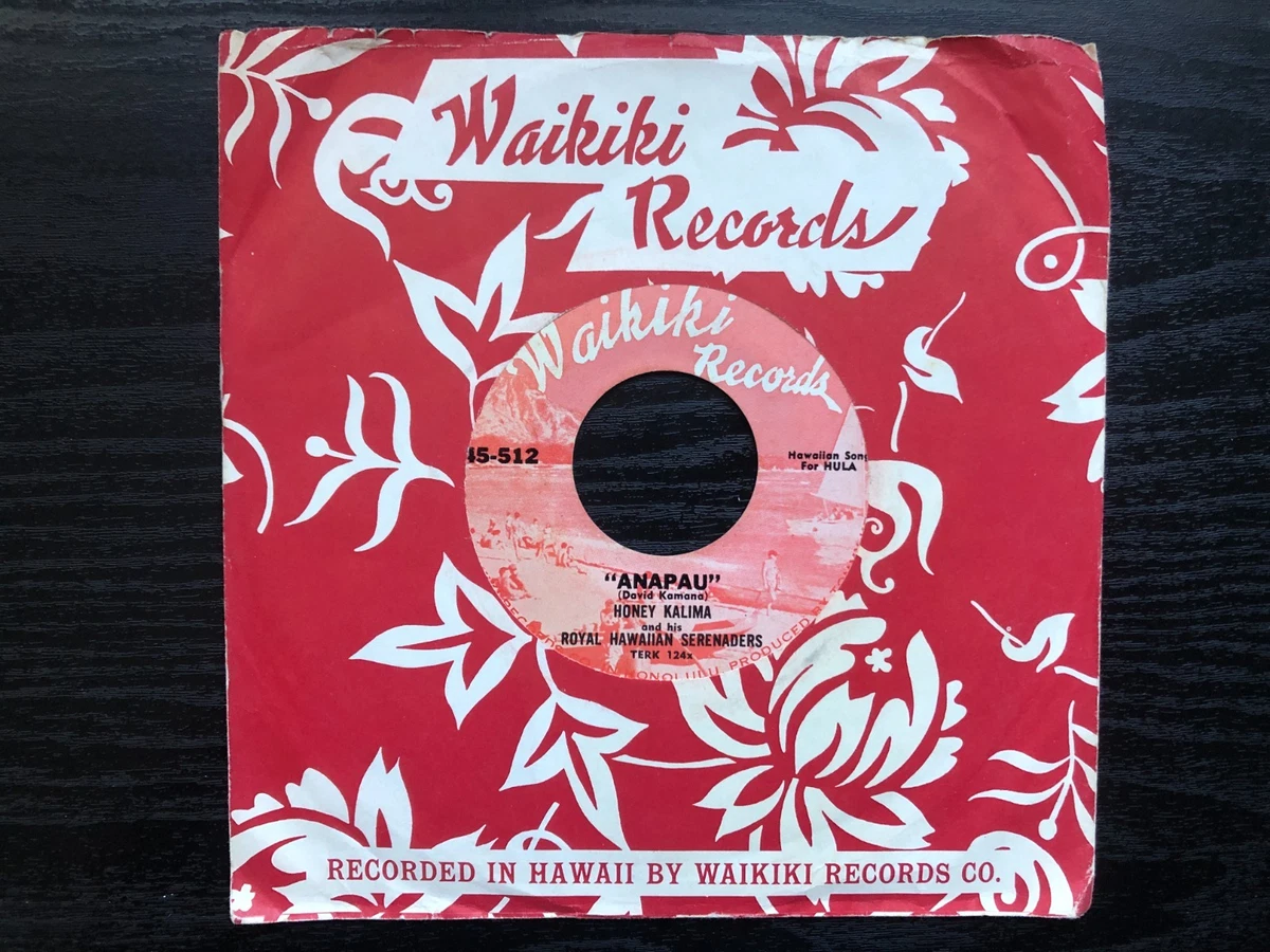 World Music Hawaiian & Pacific Islander 45 RPM Speed Vinyl Records
