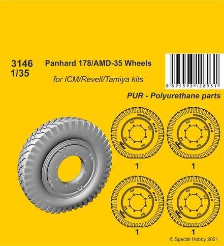 Cmk 129-3146 - 1:35 Panhard 178/Amd-35 Wheels - New