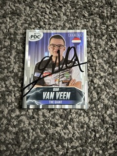 Gian van Veen PDC World Darts Championship Panini 2025/26 signed sticker Holland