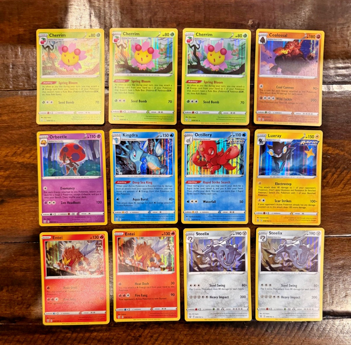 2021 Pokemon SWSH Battle Styles 12 CARD LOT - HOLO - ALL NM+