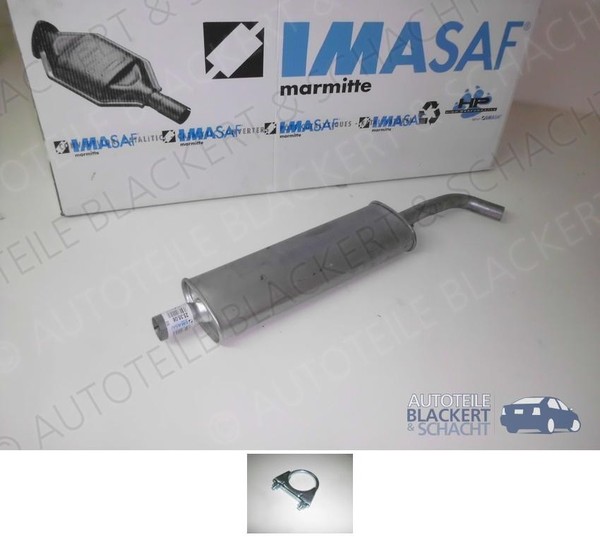 Imasaf Auspuff Mitteltopf+Anbauteile FüR Fiat Punto (176) 1.2+1.6 60+75+85+90-image
