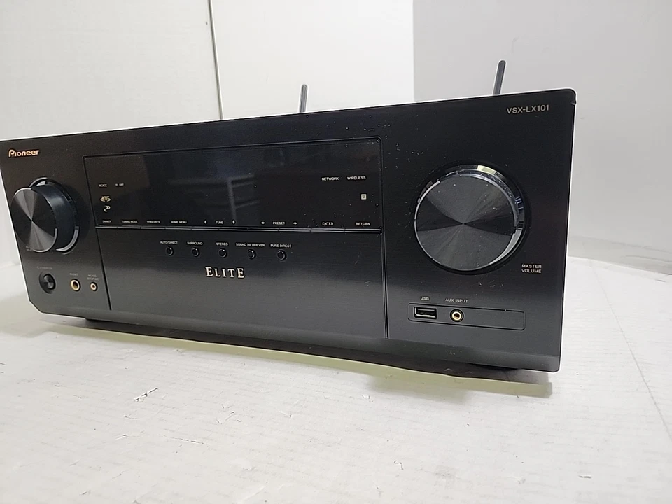 Pioneer Elite VSX-LX 101 7.1 Channel AV Receiver Bluetooth 4K  - Image 3 of 4