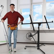 Plattenheber Panelheber XXL Höhenverstellbar Trockenbau Plattenlift Klappbar DE