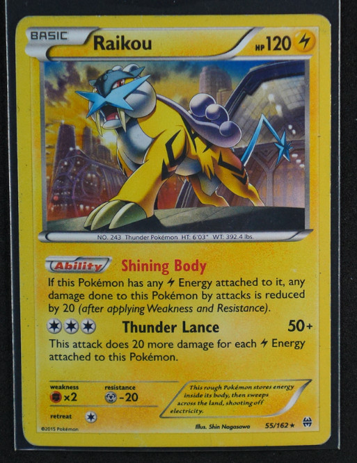 Raikou Holo Holo Rare #55/162 XY - BREAKthrough 2015 MP
