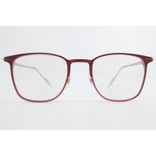 Montblanc MB0232O 003 Red Silver Aluminium Titanium Eyeglasses 51-21-145 Italy