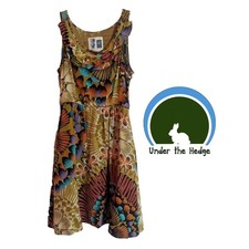 Anthropologie Edme & Esyllte Multi Silk Dress Size 2 E1 Fairy Boho Modern