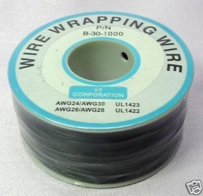 Prototype Wire wrap cable 30AWG 30# 300M Black Xbox WII #lk