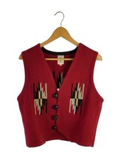 Chimayo Vest 38 in Bordeaux Red by ORTEGA'S, Other 80s Collection