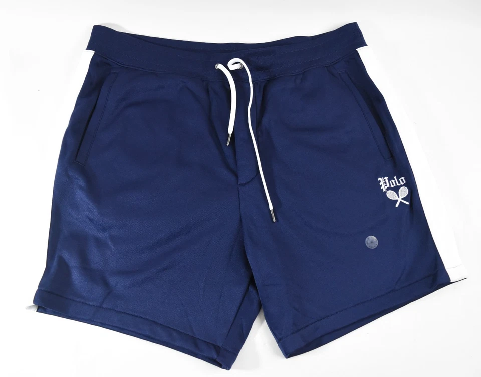Polo Ralph Lauren Mens Bermuda Shorts New XL Navy Blue Tennis Logo