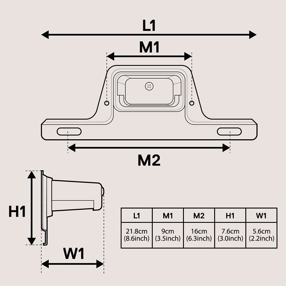 12V Car License LED Tail Plate RV Light Camper UTV Trailer Van Truck Cool White thumbnail 2