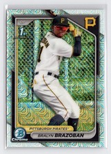 2024 Bowman Chrome #BCP-224 Bralyn Brazoban Prospects Mojo Refractors 1st BOWMAN