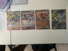 Pokemon Juego de Cartas Coleccionables Ultra Raro Lote x4 ex GX Inglés Japonés Casi Nuevo