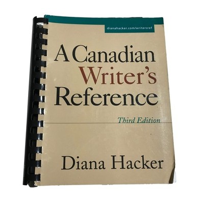 A Canadian Writer's Reference - plastic_comb Hacker, Diana