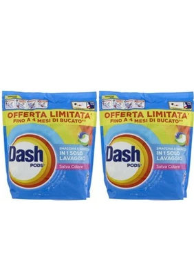 140 Capsule Dash Pods Colore detersivo lavatrice Bucato monodosi Igienizzante