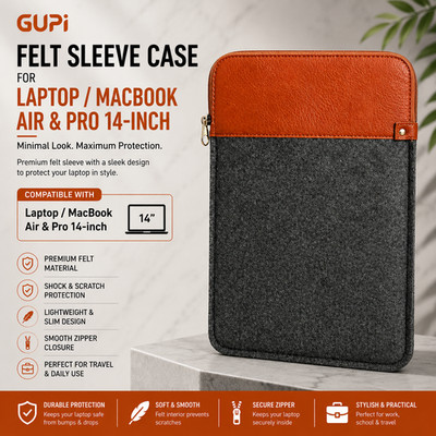 14 Zoll Filz Hülle Case Tasche für 14'' Laptop MacBook Air/Pro, Notebook Cover