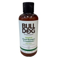 Bull Dog Original Beard Shampoo  Conditioner W/Aloe, Camelina  Green Tea-6.7oz