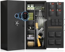 20-25 Gun Safe 52" Digital Gun Cabinet for Rifles and Pistols with 3 Gun Racks