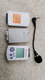 SEGA Dreamcast White Console Bundle: Controller, VMU, Mic, Games NTSC-U 480p