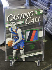 2024-25 Panini NOIR Nikola Topic Casting Call Memorabilia Holo Green 05/49!
