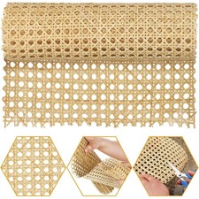 18'' Width Natural Cane Webbing Rattan Roll Caning Material Weave Rattan Fabr...
